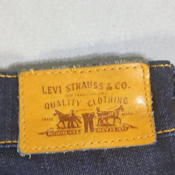Levi's 505 jeans classic mid-rise straight leg women's size 4 M indigo blue - Picture 5 of 16
